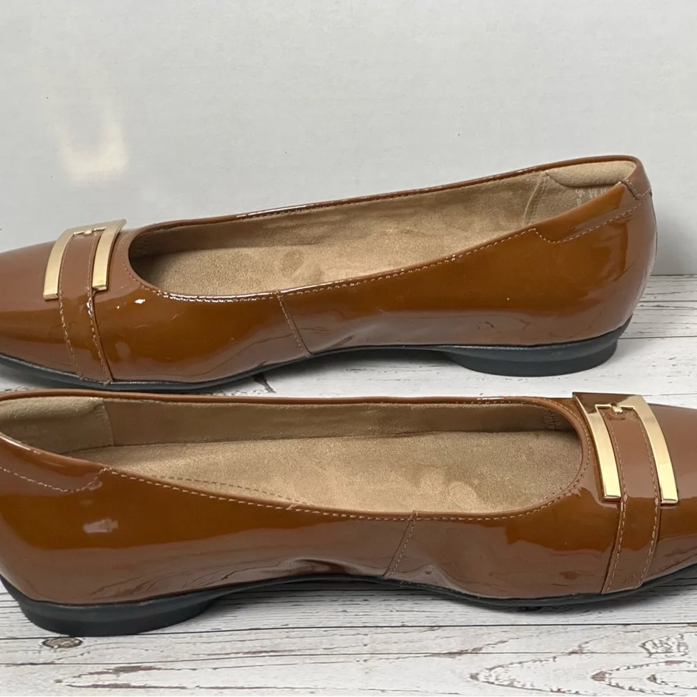 Clarks patent leather
